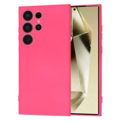 Husa silicon Samsung Galaxy S24 Ultra Techsuit SoftFlex, fucsia