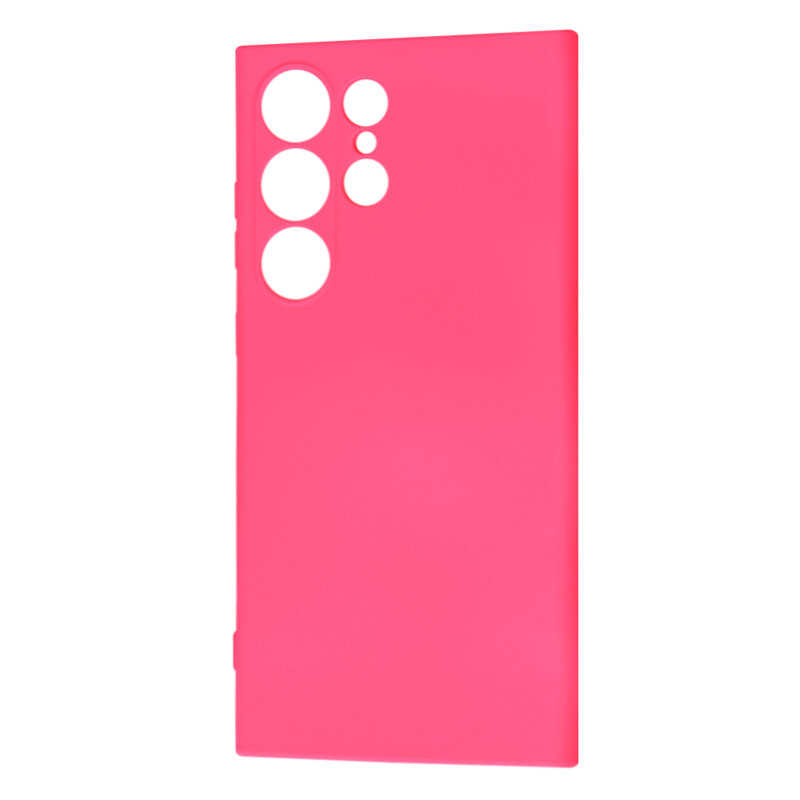 Husa silicon Samsung Galaxy S24 Ultra Techsuit SoftFlex, fucsia