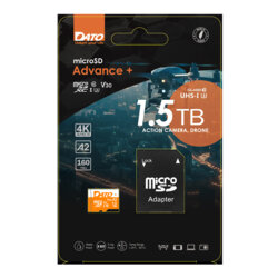 Card memorie + adaptor MicroSDXC 1.5TB Dato, DTTF1.5TU3A2V30AP