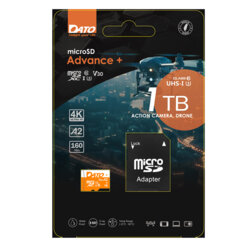 Card memorie + adaptor MicroSDXC 1TB Dato, DTTF1TU3A2V30AP