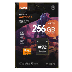 Card memorie + adaptor Micro SDXC 256GB Dato, DTTF256GU3A2V30A