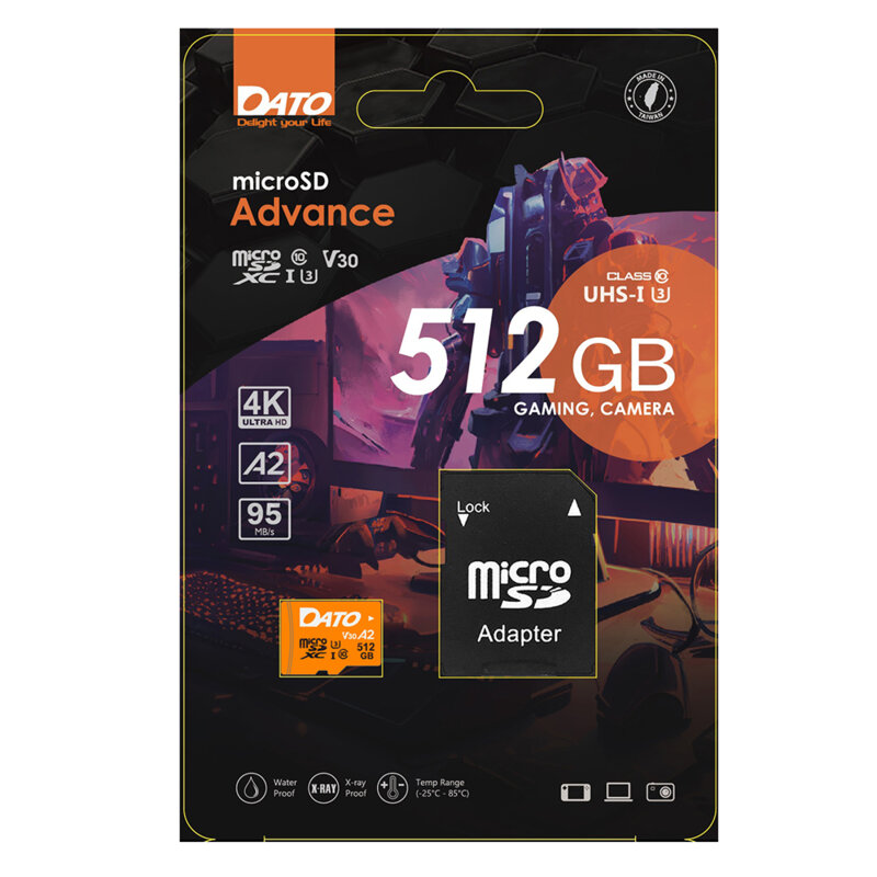Card memorie + adaptor Micro SDXC 512GB Dato, DTTF512GU3A2V30A