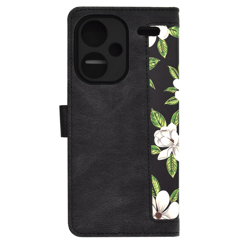 Husa personalizata fete Xiaomi Redmi Note 13 Pro+ 5G Techsuit FlipCraft, negru