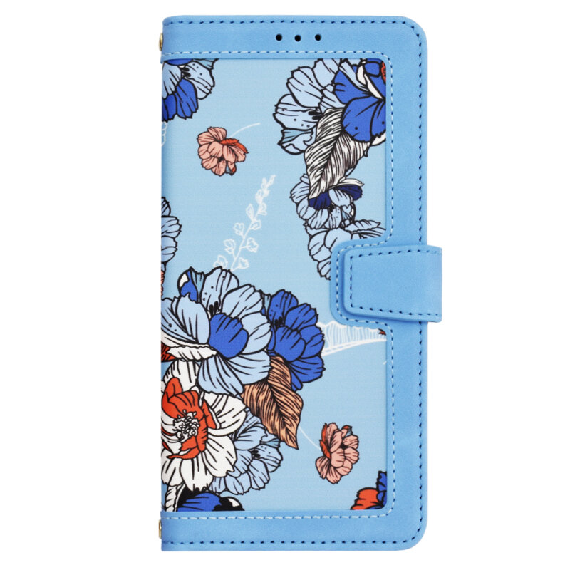 Husa personalizata fete Xiaomi Redmi Note 13 5G Techsuit FlipCraft, bleu