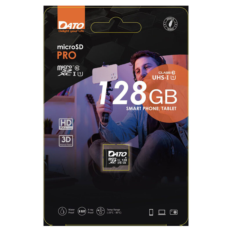 Card memorie SDXC 128GB Dato Pro, 80MB/s, DTTF128GUIC10