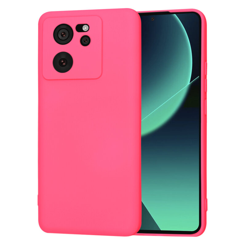 Husa silicon Xiaomi 13T Techsuit SoftFlex, fucsia