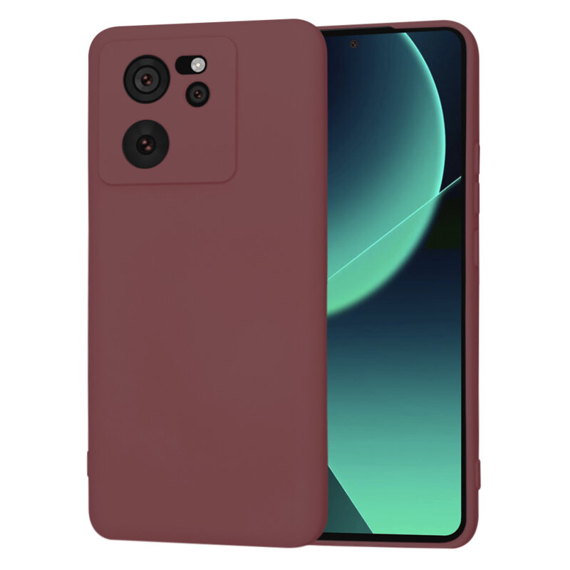 Husa silicon Xiaomi 13T Techsuit SoftFlex, bordo