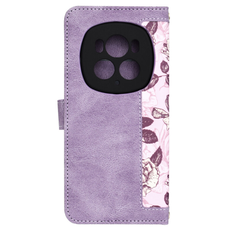 Husa personalizata fete Honor Magic6 Pro Techsuit FlipCraft, mov