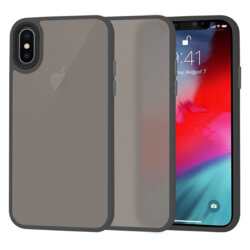 Husa iPhone XS Techsuit HaloFrost Series, negru