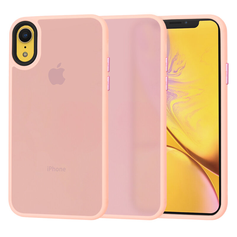 Husa iPhone XR Techsuit HaloFrost Series, roz