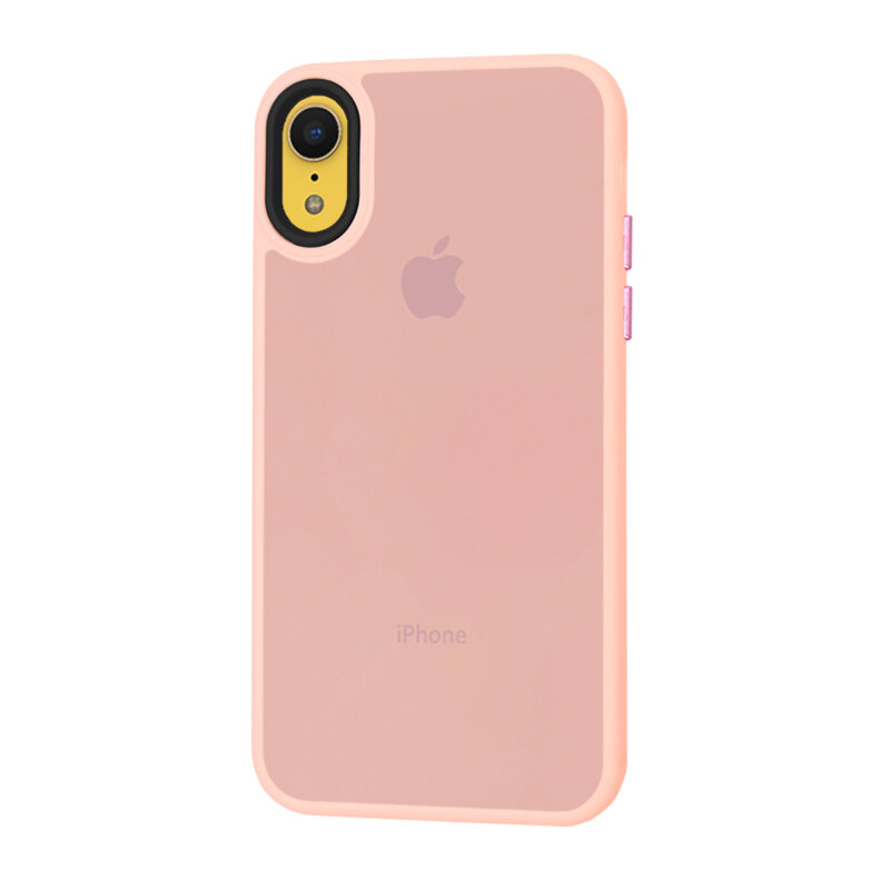 Husa iPhone XR Techsuit HaloFrost Series, roz