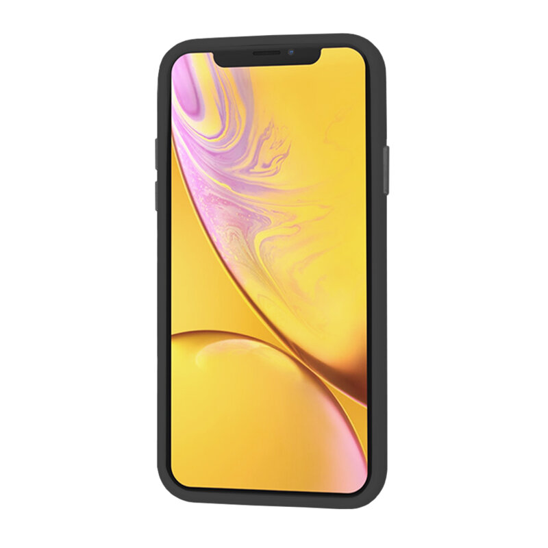 Husa iPhone XR Techsuit HaloFrost Series, negru
