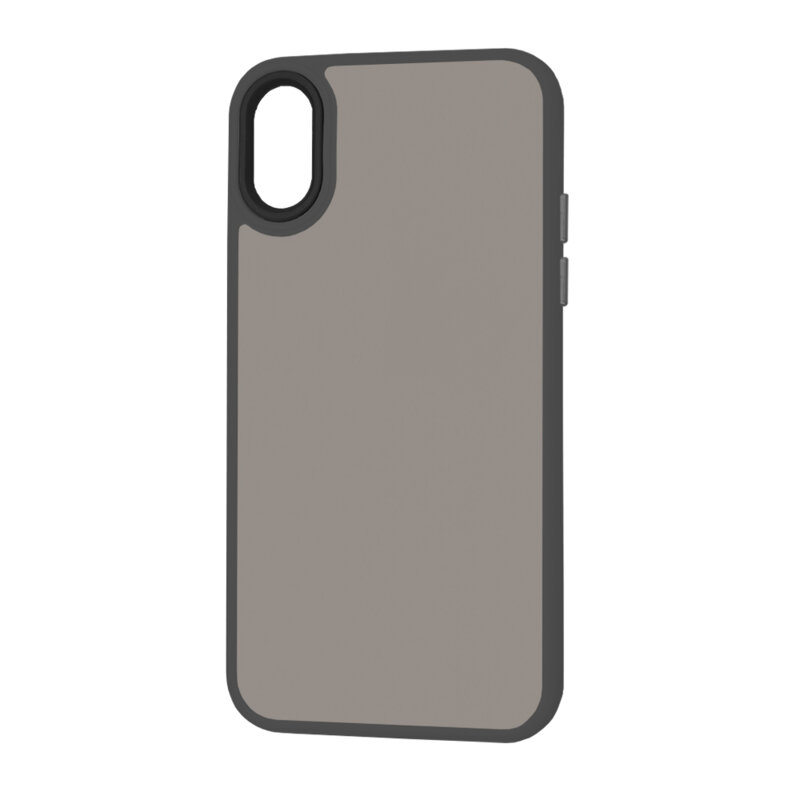 Husa iPhone XR Techsuit HaloFrost Series, negru