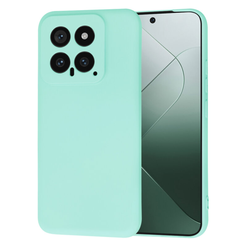 Husa silicon Xiaomi 14 Techsuit SoftFlex, turcoaz