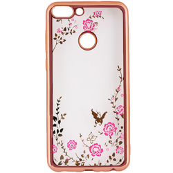 Husa Huawei Honor 9 Lite TPU Bloomy Case - Pink Flowers