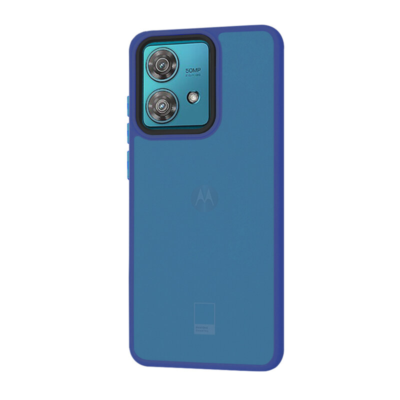 Husa Motorola Edge 40 Neo Techsuit HaloFrost Series, bleumarin