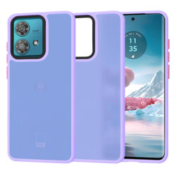 Husa Motorola Edge 40 Neo Techsuit HaloFrost Series, mov deschis