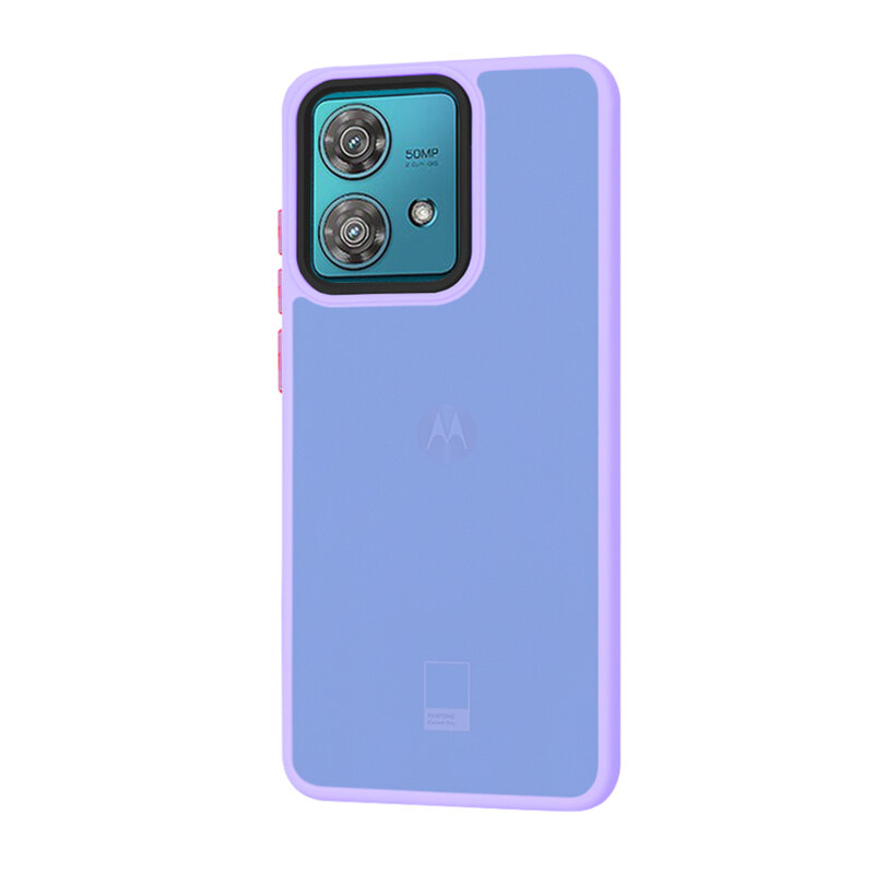 Husa Motorola Edge 40 Neo Techsuit HaloFrost Series, mov deschis