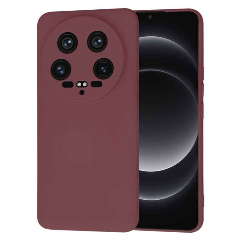 Husa silicon Xiaomi 14 Ultra Techsuit SoftFlex, bordo
