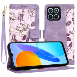 Husa personalizata fete Honor X8 5G Techsuit FlipCraft, mov