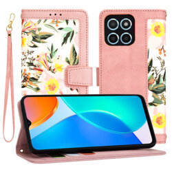 Husa personalizata fete Honor X6 Techsuit FlipCraft, roz