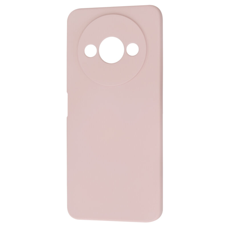 Husa silicon Xiaomi Redmi A3 Techsuit SoftFlex, roz pudra