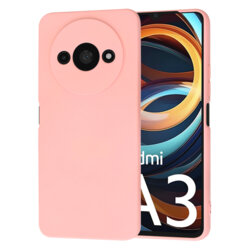 Husa silicon Xiaomi Redmi A3 Techsuit SoftFlex, roz