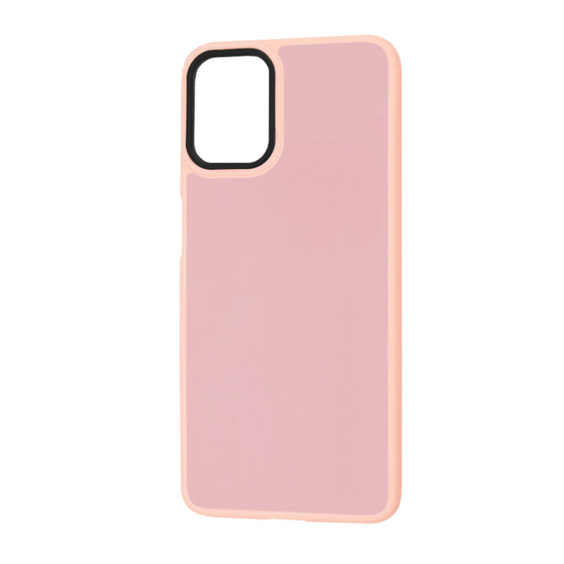 Husa Motorola Moto E22 Techsuit HaloFrost Series, roz