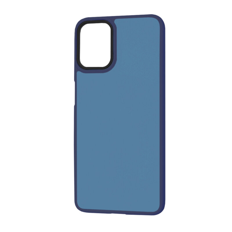 Husa Motorola Moto E22i Techsuit HaloFrost Series, bleumarin