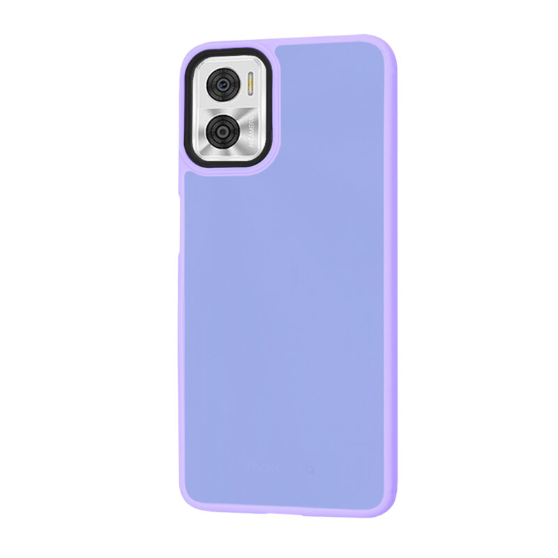 Husa Motorola Moto E22i Techsuit HaloFrost Series, mov deschis