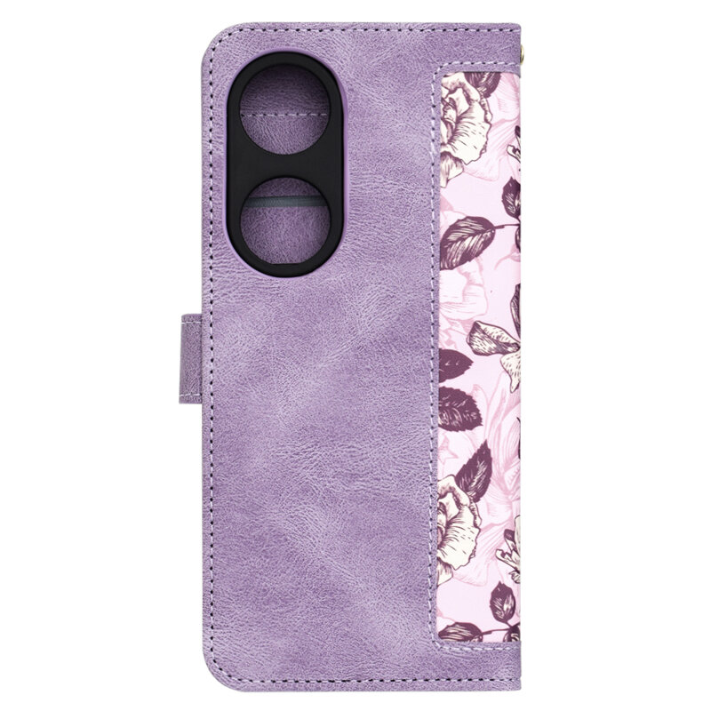 Husa personalizata fete Honor X7b Techsuit FlipCraft, mov