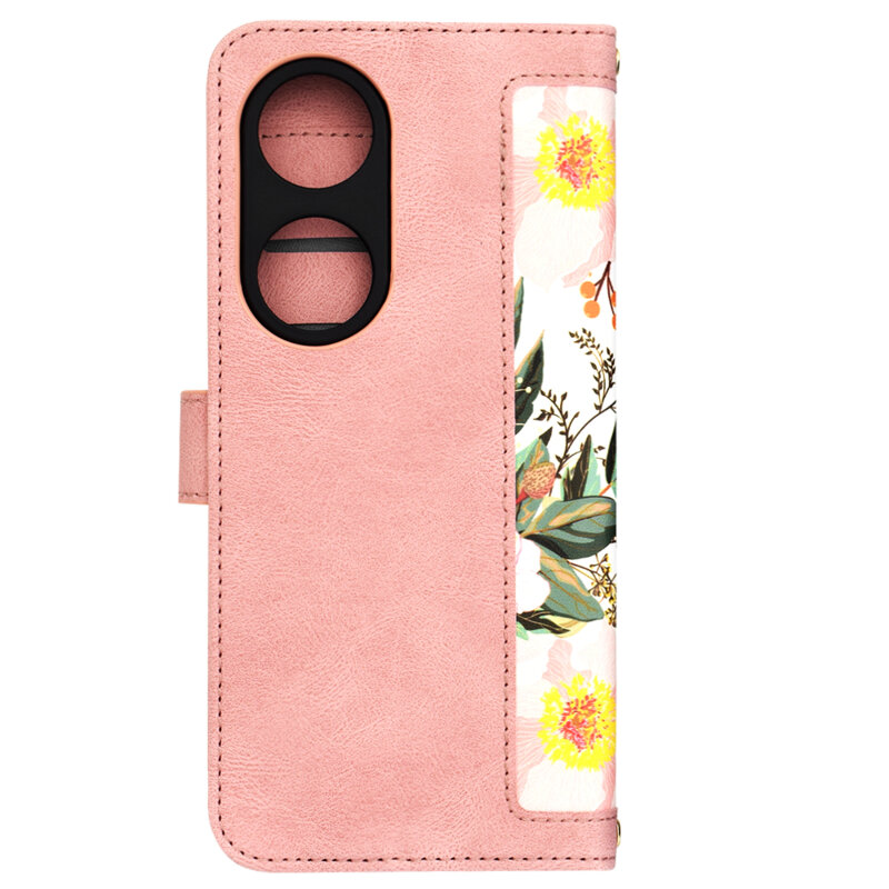 Husa personalizata fete Honor X7b Techsuit FlipCraft, roz