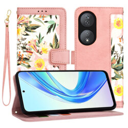 Husa personalizata fete Honor 90 SMART Techsuit FlipCraft, roz