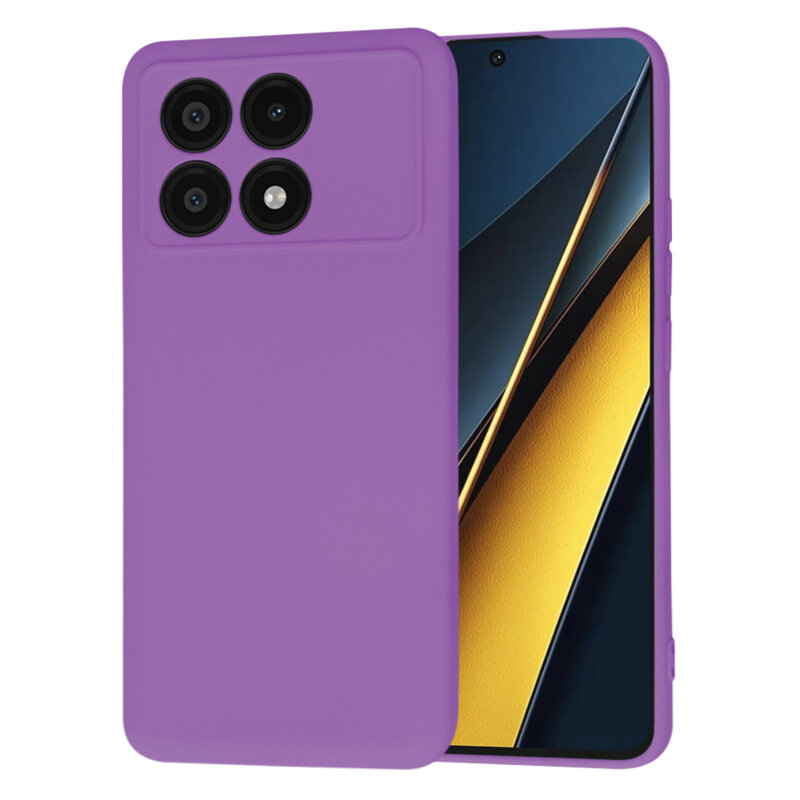 Husa silicon Xiaomi Poco X6 Pro Techsuit SoftFlex, mov