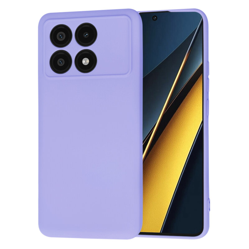 Husa silicon Xiaomi Poco X6 Pro Techsuit SoftFlex, violet