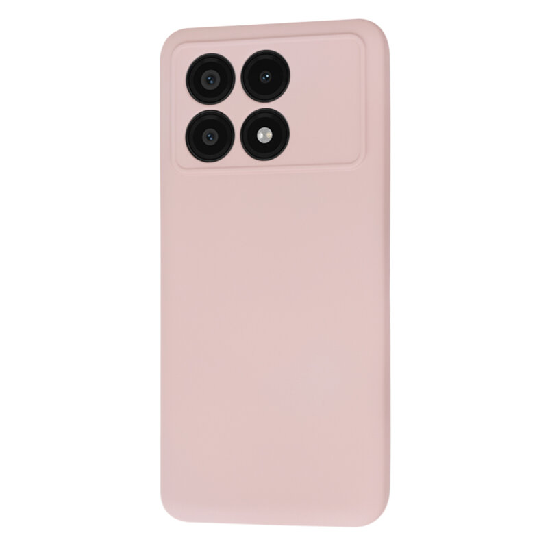 Husa silicon Xiaomi Poco X6 Pro Techsuit SoftFlex, roz pudra