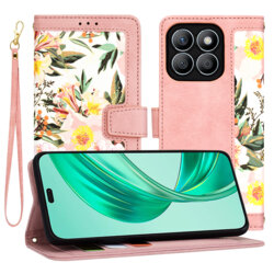 Husa personalizata fete Honor X8b Techsuit FlipCraft, roz