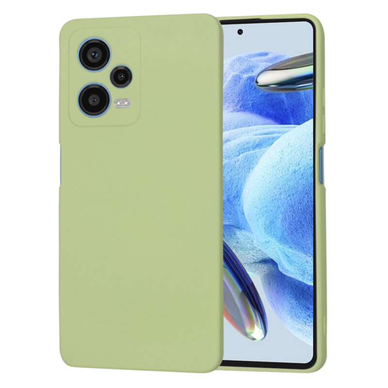 Husa silicon Xiaomi Redmi Note 12 Pro 5G Techsuit SoftFlex, verde