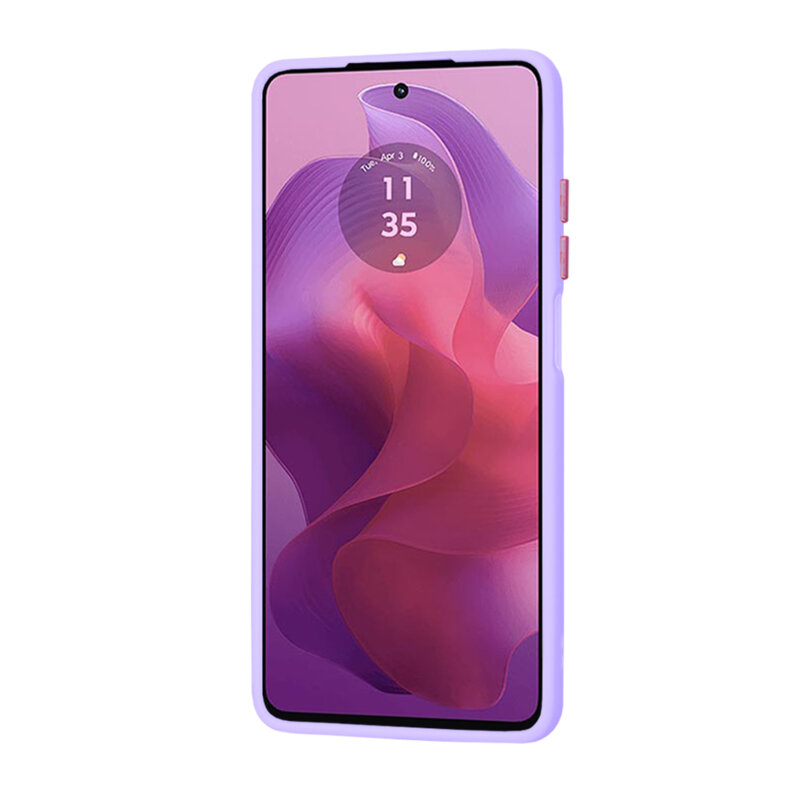 Husa Motorola Moto G24 Techsuit HaloFrost Series, mov deschis