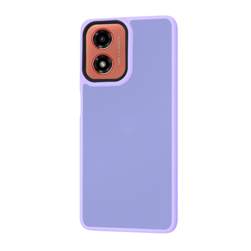 Husa Motorola Moto E14 Techsuit HaloFrost Series, mov deschis