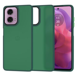 Husa Motorola Moto G24 Techsuit HaloFrost Series, verde inchis