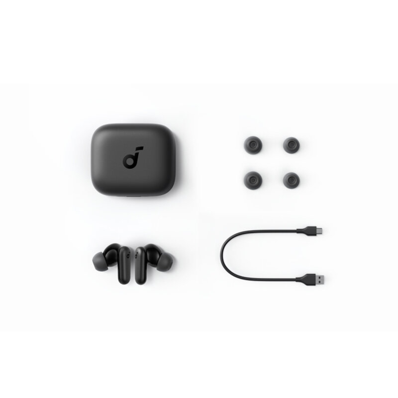 Casti Bluetooth TWS, Noise Cancelling Anker SoundCore P30i, roz