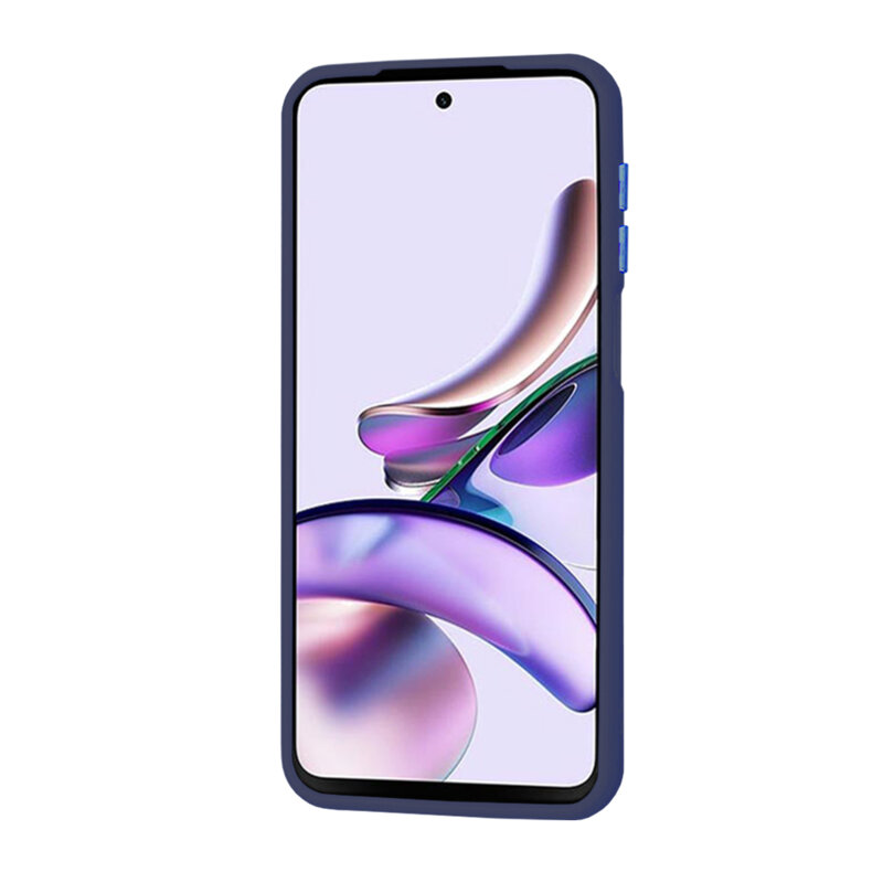 Husa Motorola Moto G23 Techsuit HaloFrost Series, bleumarin