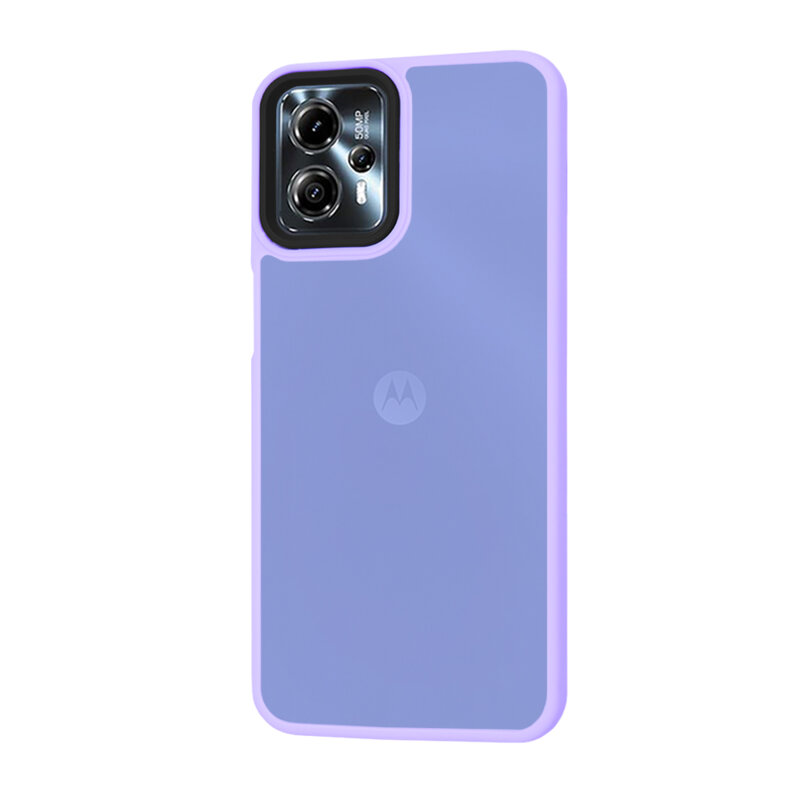 Husa Motorola Moto G23 Techsuit HaloFrost Series, mov deschis