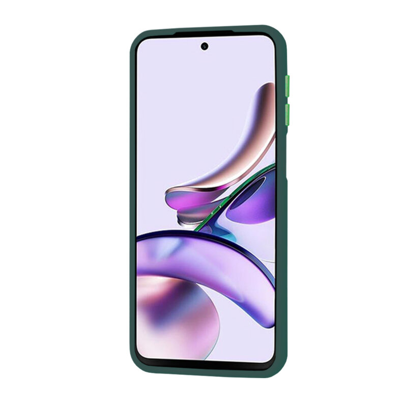 Husa Motorola Moto G23 Techsuit HaloFrost Series, verde inchis