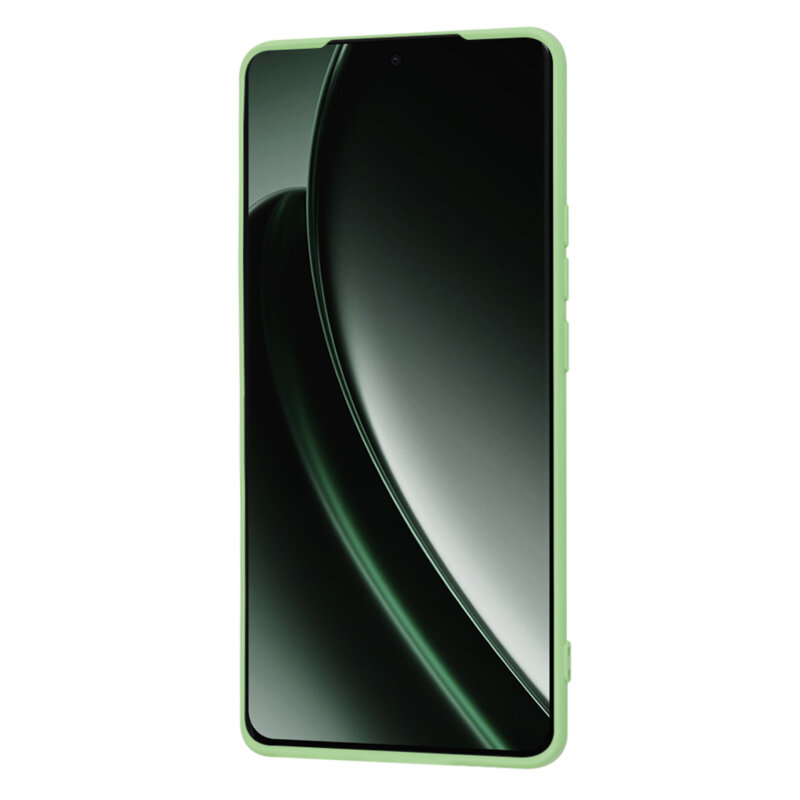 Husa silicon Realme GT 6 Techsuit SoftFlex, verde deschis