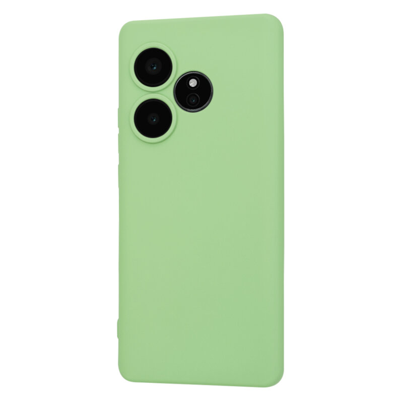 Husa silicon Realme GT 6 Techsuit SoftFlex, verde deschis