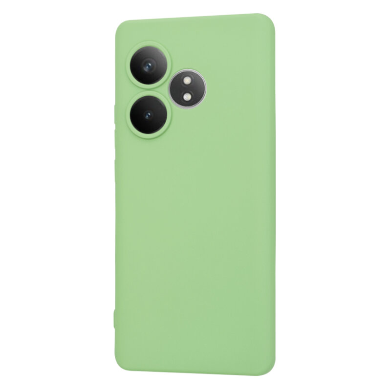 Husa silicon Realme GT 6T Techsuit SoftFlex, verde deschis