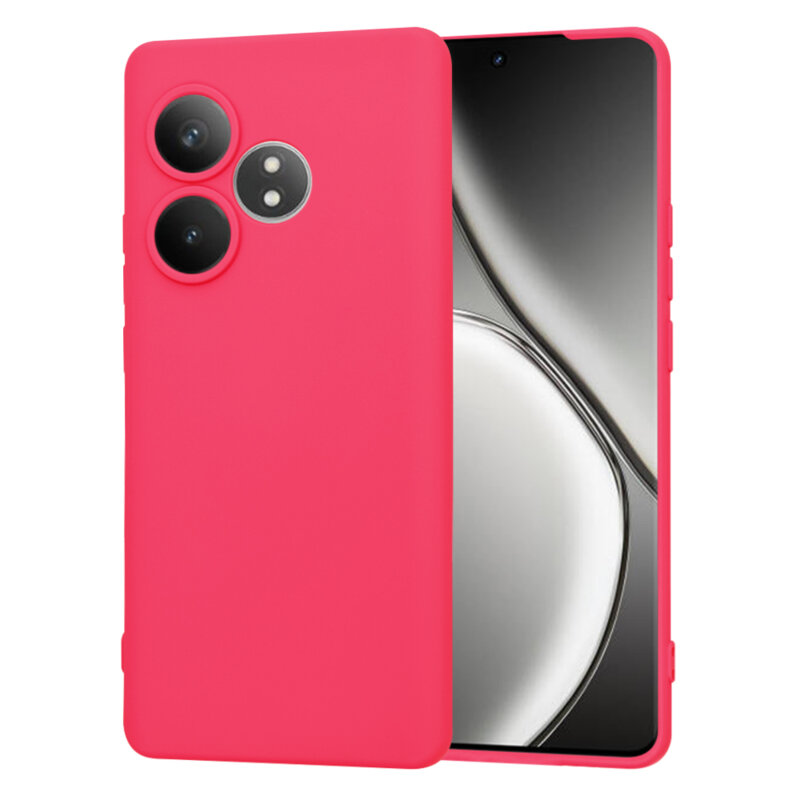 Husa silicon Realme GT 6T Techsuit SoftFlex, fucsia