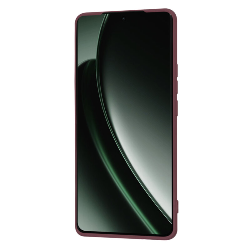 Husa silicon Realme GT 6 Techsuit SoftFlex, bordo